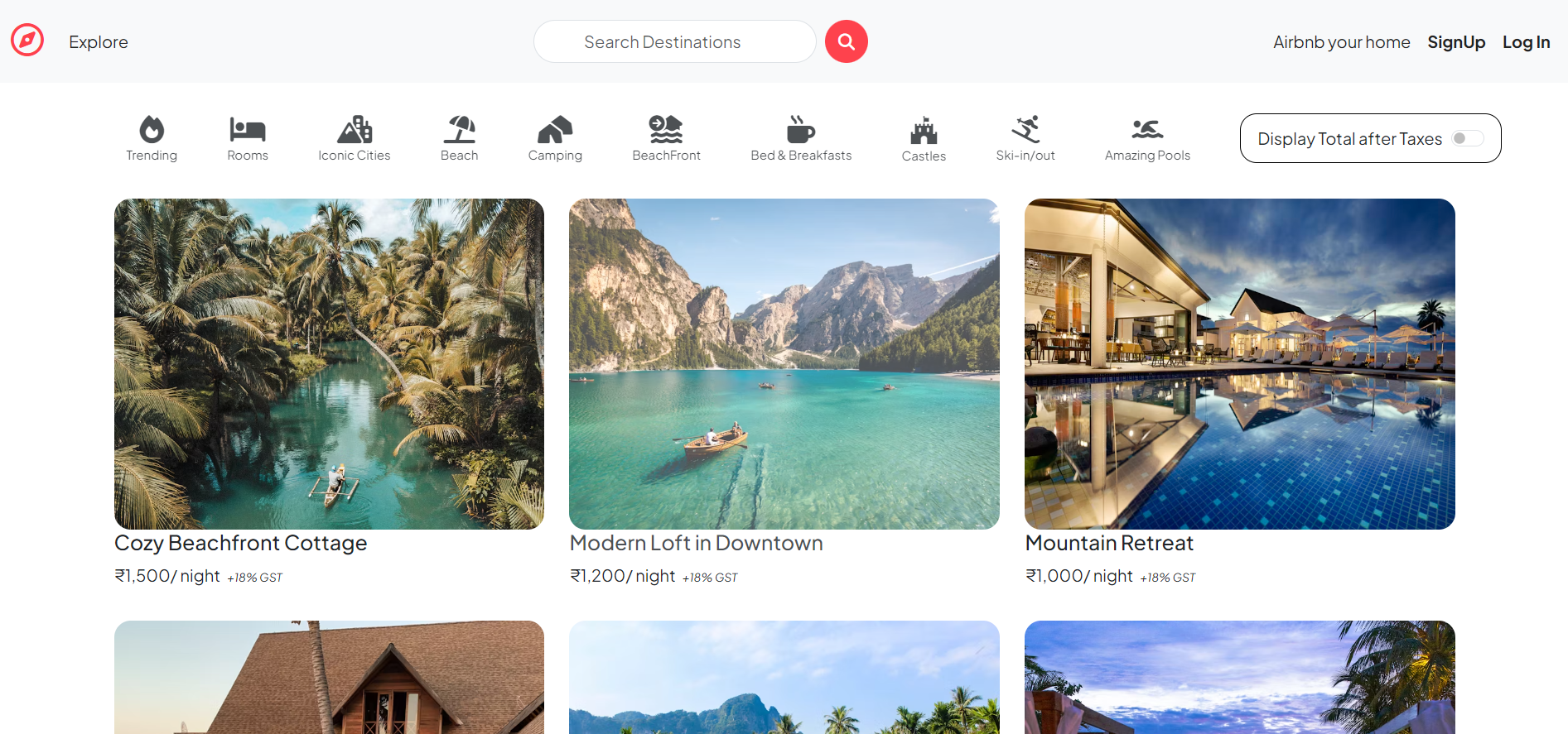 Airbnb clone image